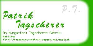 patrik tagscherer business card